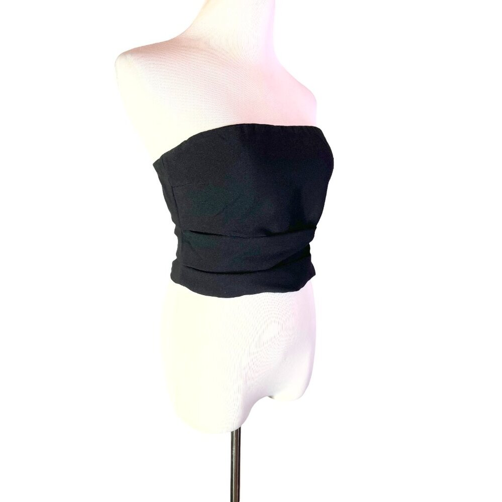 DISSH Black Strapless Top